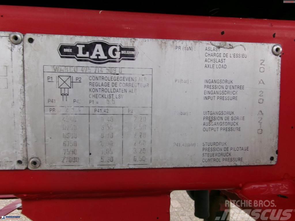 LAG Bitumen tank inox 31.9 m3 / 1 comp Tanktrailer