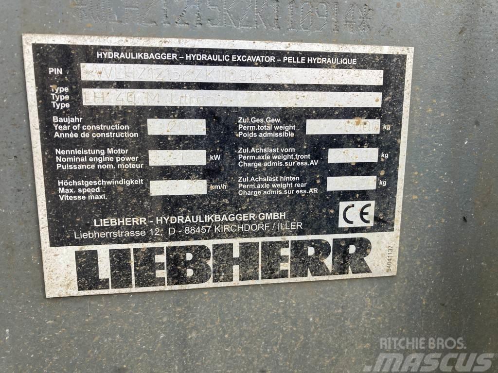 Liebherr LH 40 M Industry Litronic Avfalls / industri hantering