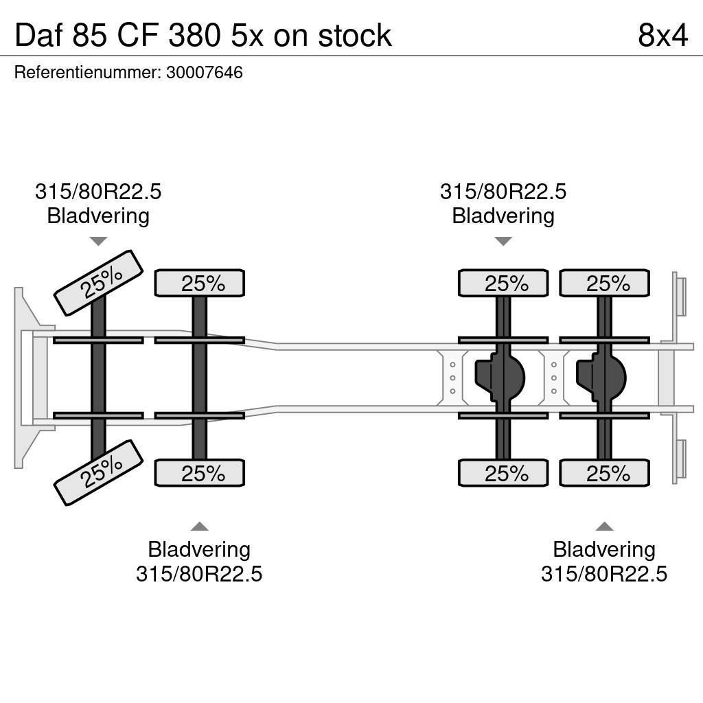 DAF 85 CF 380 5x on stock Slamsugningsbil
