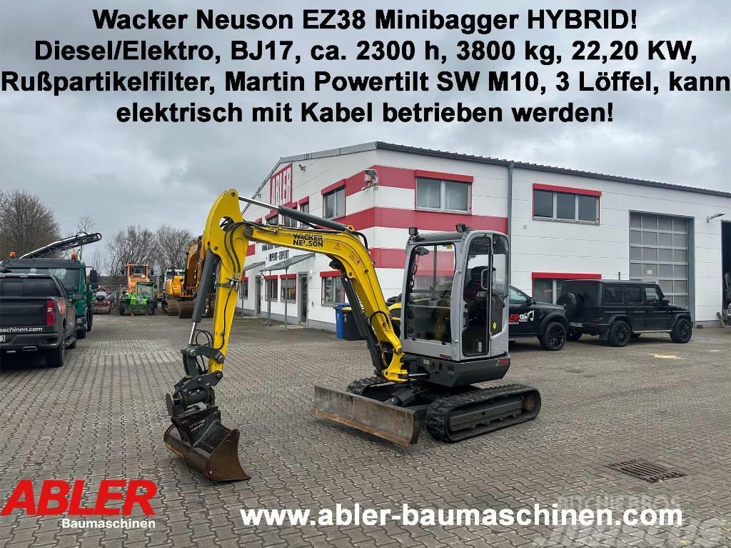 Wacker Neuson EZ 38 Hybrid! Minibagger diesel/Strom Powertilt Minigrävare < 7t