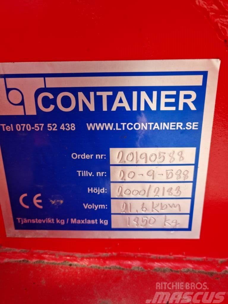 LT Spannmålscontainer 21,6 kubik, Rullkapell Specialcontainers