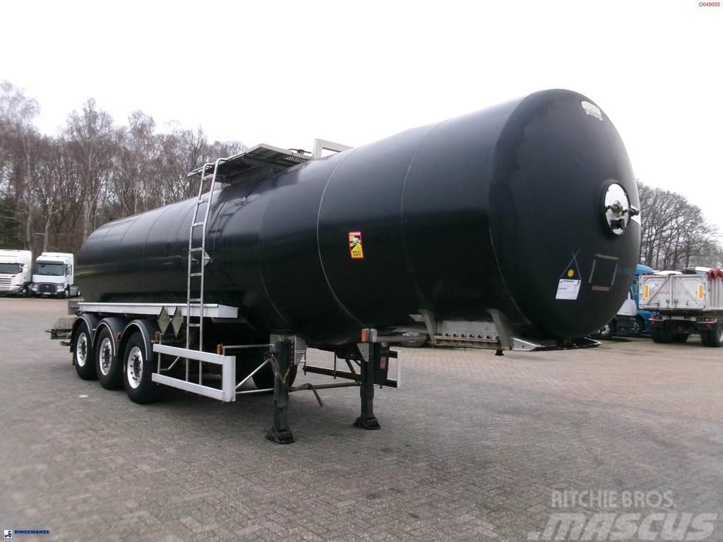 Magyar Bitumen / heavy oil tank inox 30.5 m3 / 1 comp + m Tanktrailer