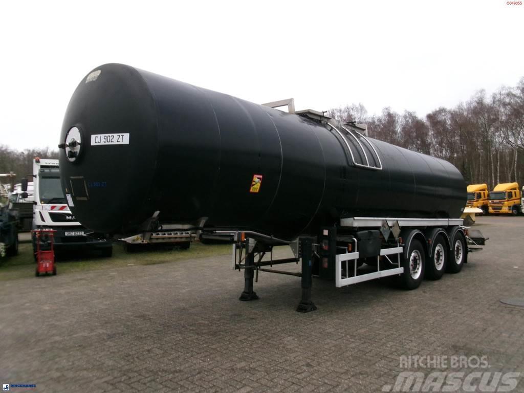 Magyar Bitumen / heavy oil tank inox 30.5 m3 / 1 comp + m Tanktrailer