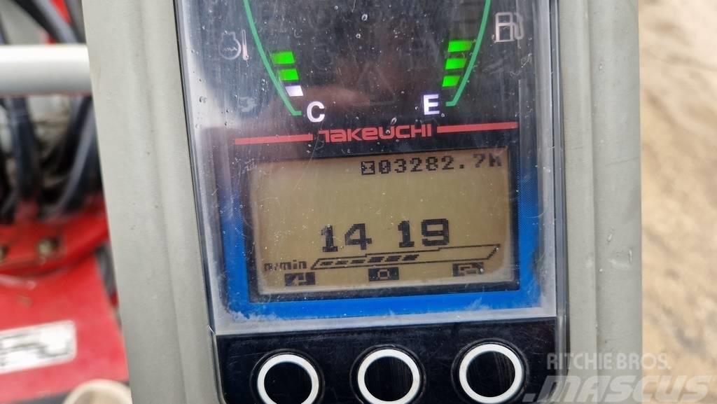 Takeuchi TB225 - POWERTILT - 3X BUCKETS - 2019 YEAR Minigrävare < 7t