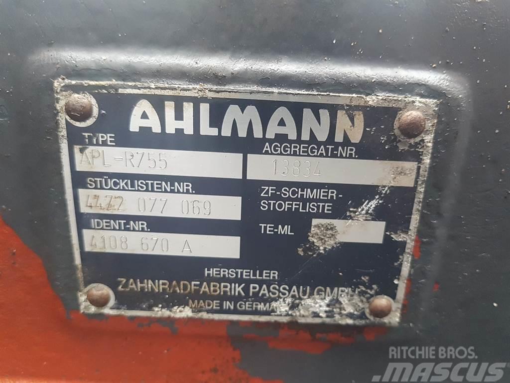 Ahlmann AZ14-ZF APL-R755-4472077069/4108670A-Axle/Achse/As Hjulaxlar