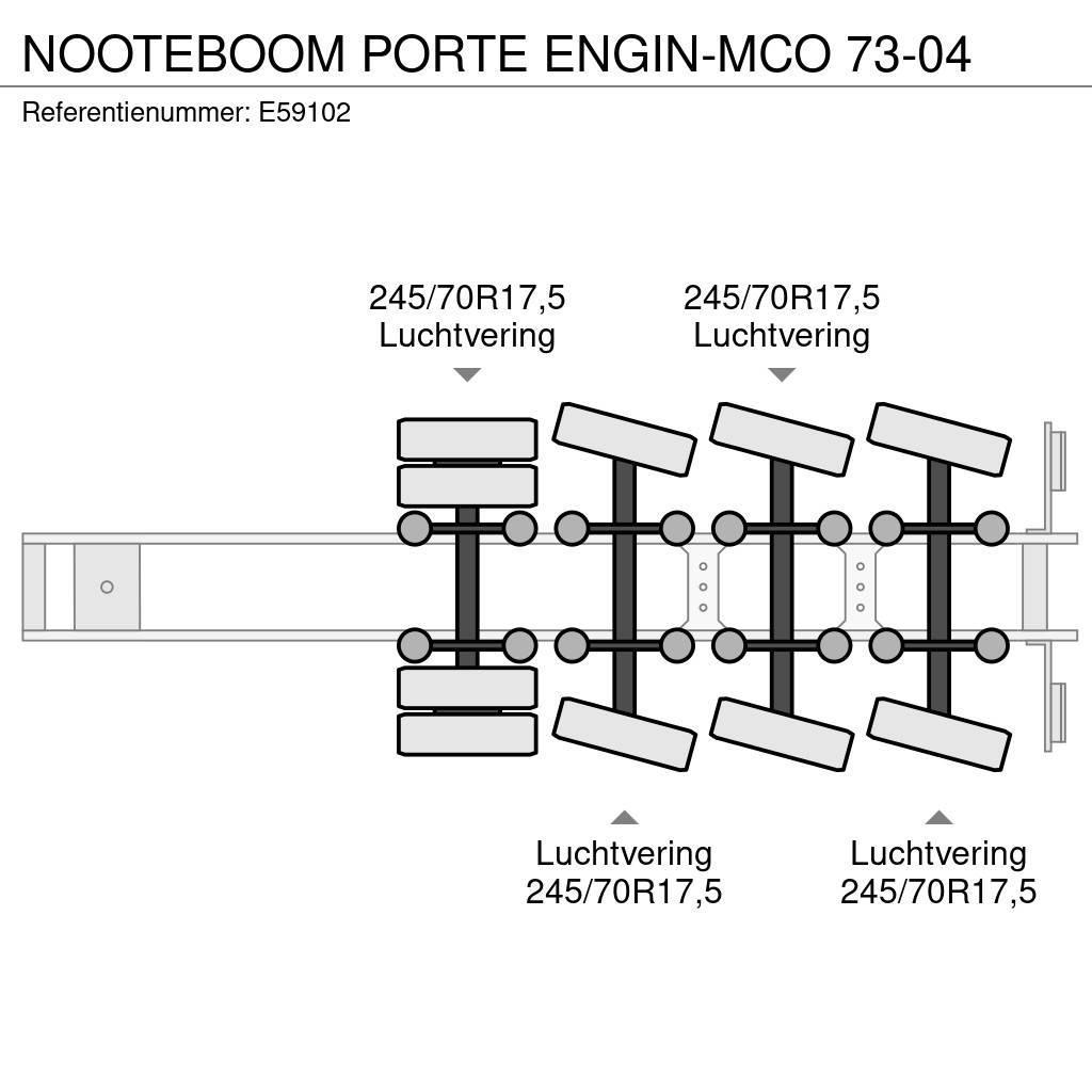 Nooteboom PORTE ENGIN-MCO 73-04 Låg lastande semi trailer