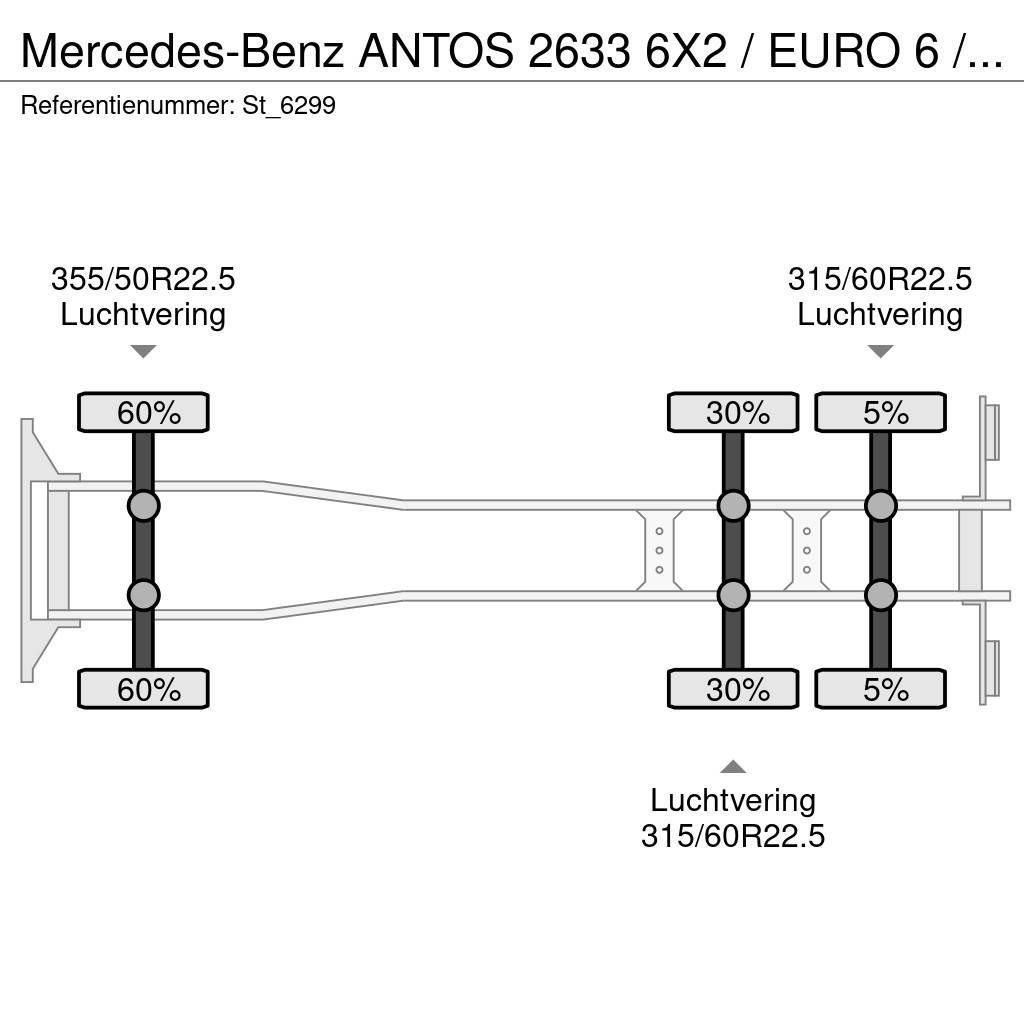 Mercedes-Benz ANTOS 2633 6X2 / EURO 6 / OPRIJ / MACHINE TRANSPOR Biltransportbilar