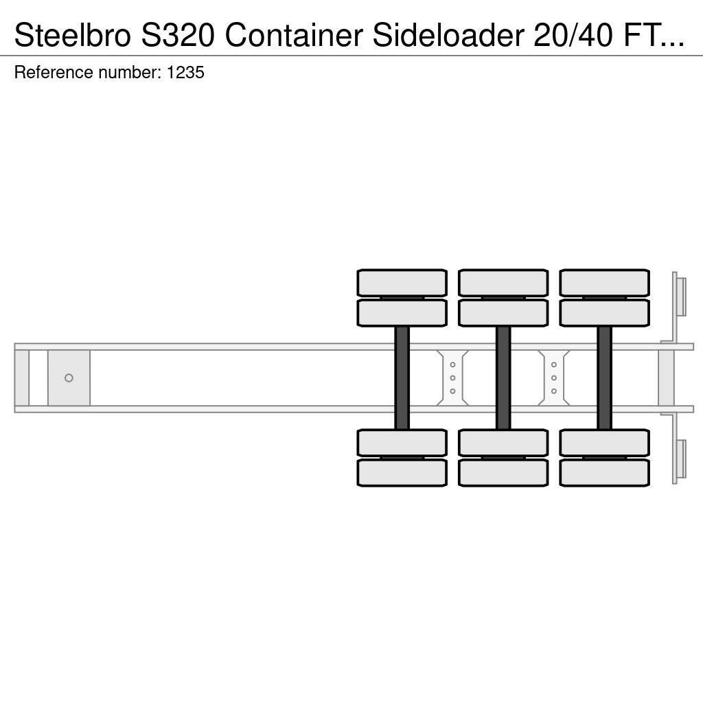 Steelbro S320 Container Sideloader 20/40 FT Remote 3 Axle 1 Containertrailer
