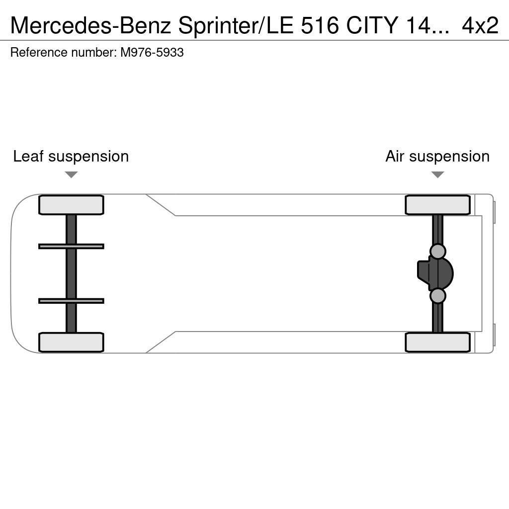 Mercedes-Benz Sprinter/LE 516 CITY 14 PCS AVAILABLE / PASSANGERS Stadsbussar