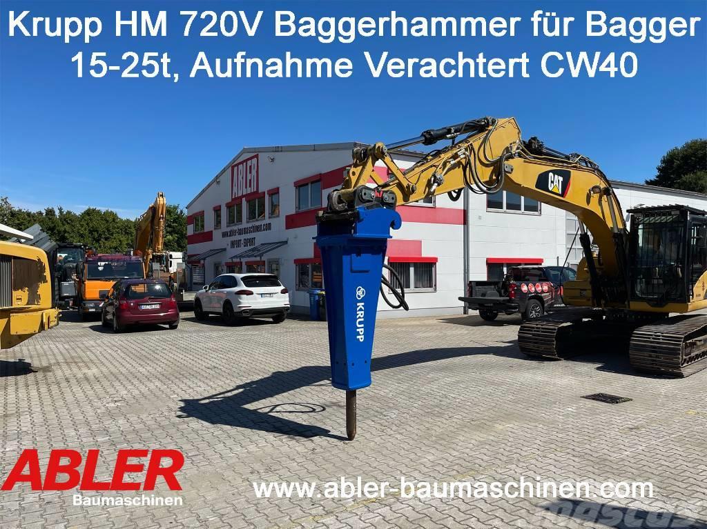 Krupp HM 720 V Abbruchhammer für Bagger 15-25t Rivningsgrävare