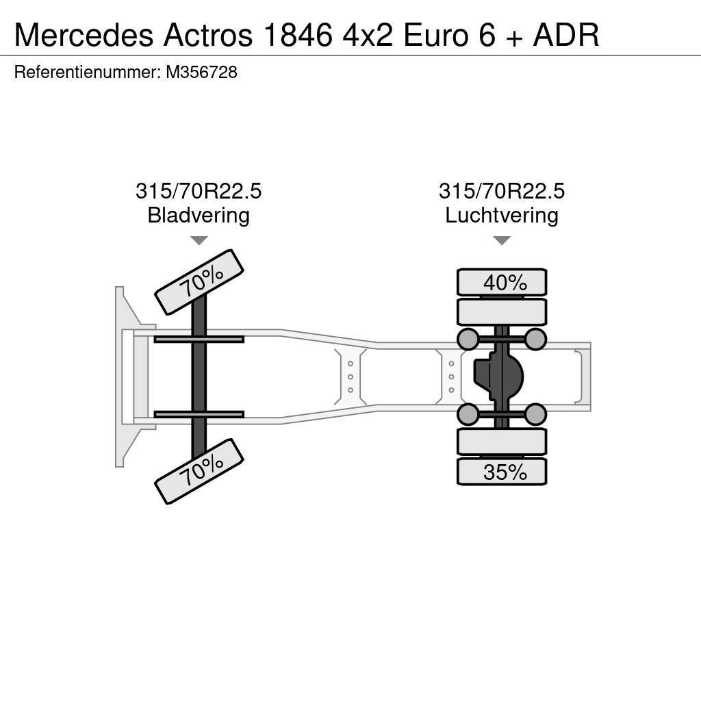 Mercedes-Benz Actros 1846 4x2 Euro 6 + ADR Dragbilar