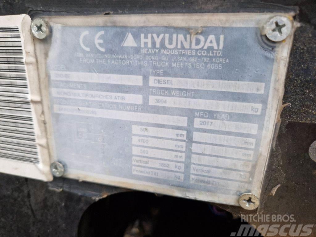 Hyundai 25D-9E Dieselmotviktstruckar