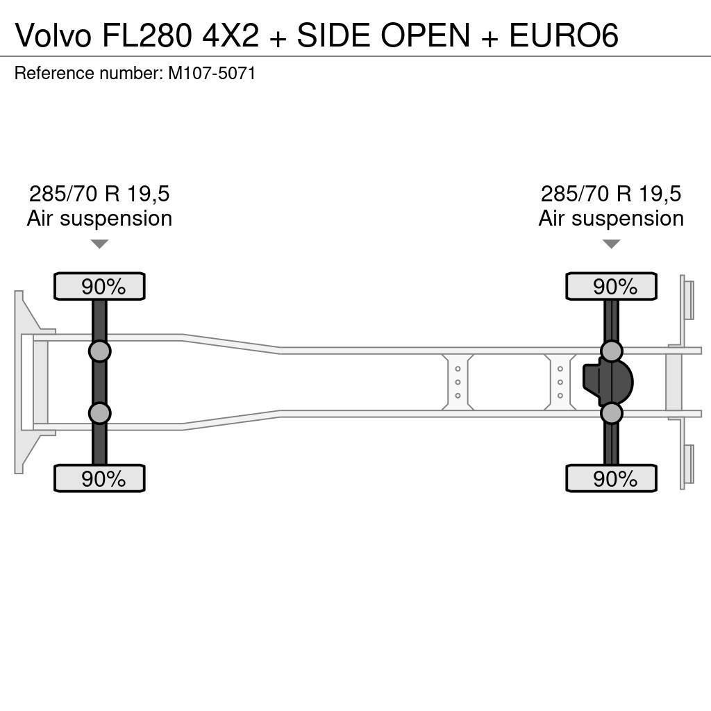 Volvo FL280 4X2 + SIDE OPEN + EURO6 Skåpbilar