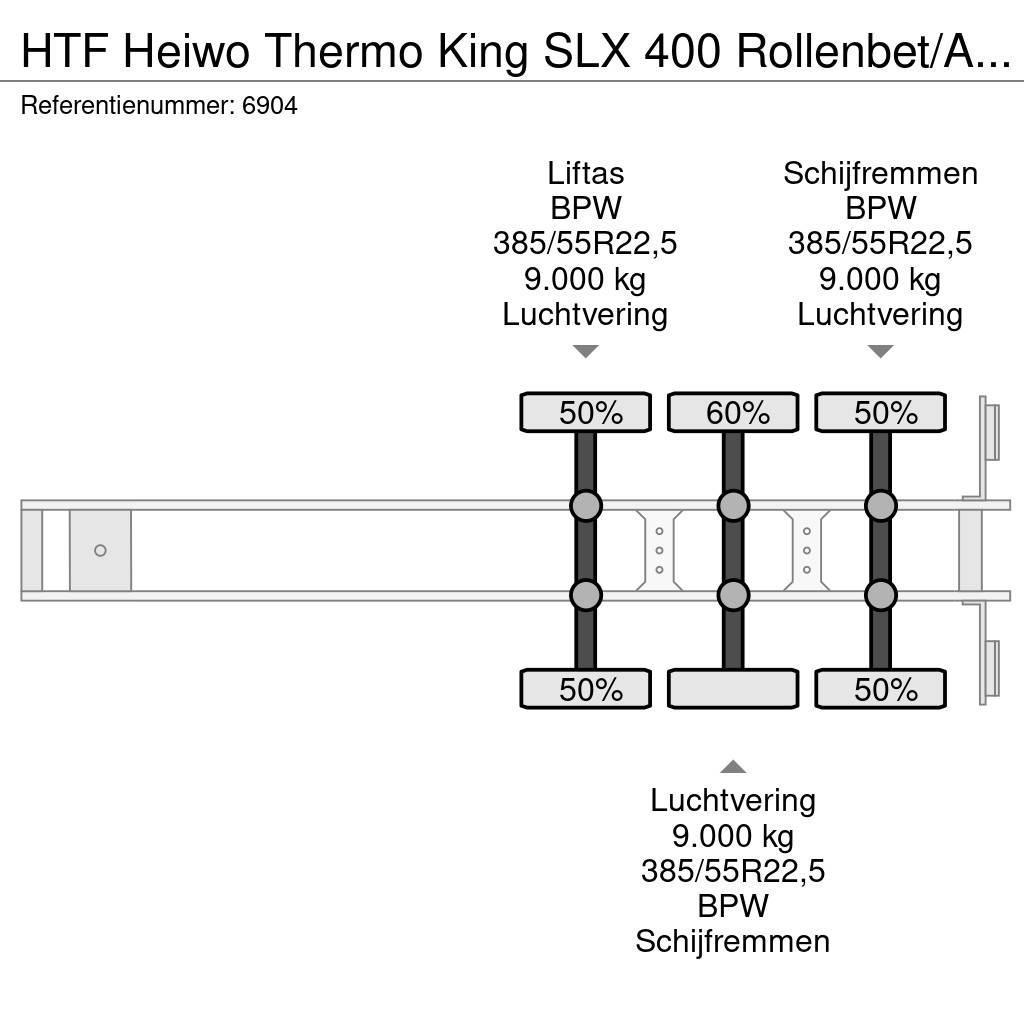 HTF Heiwo Thermo King SLX 400 Rollenbet/Aircargo Kopsc Skåptrailer Kyl/Frys/Värme