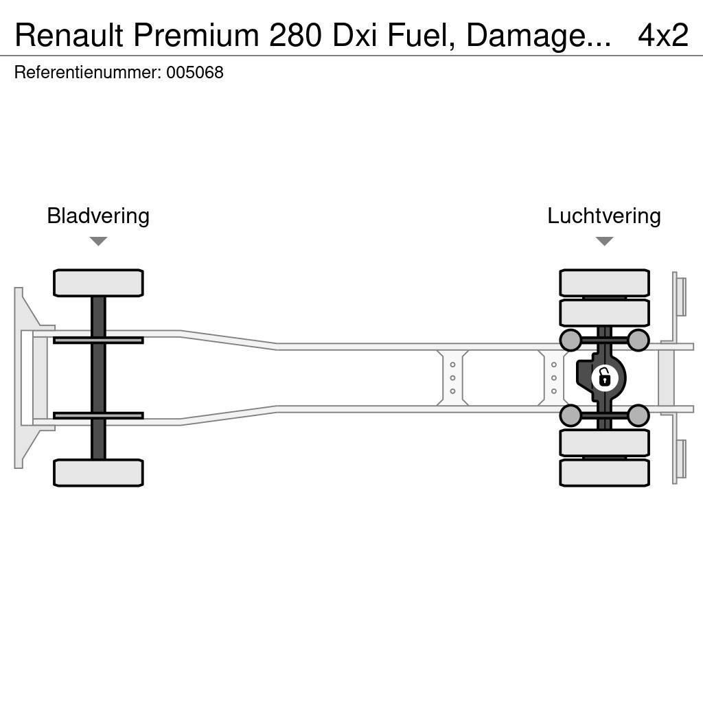 Renault Premium 280 Dxi Fuel, Damage Truck, 11.000 Liter Tankbilar