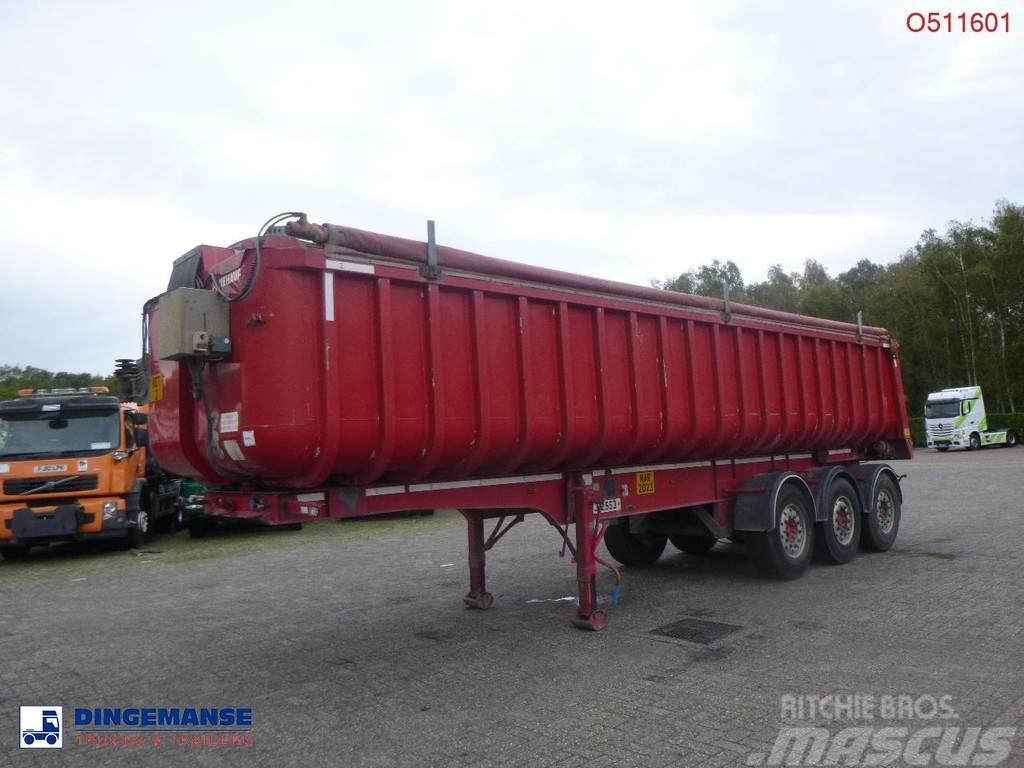 Fruehauf Tipper trailer alu 34.6 m3 + tarpaulin Tipptrailer