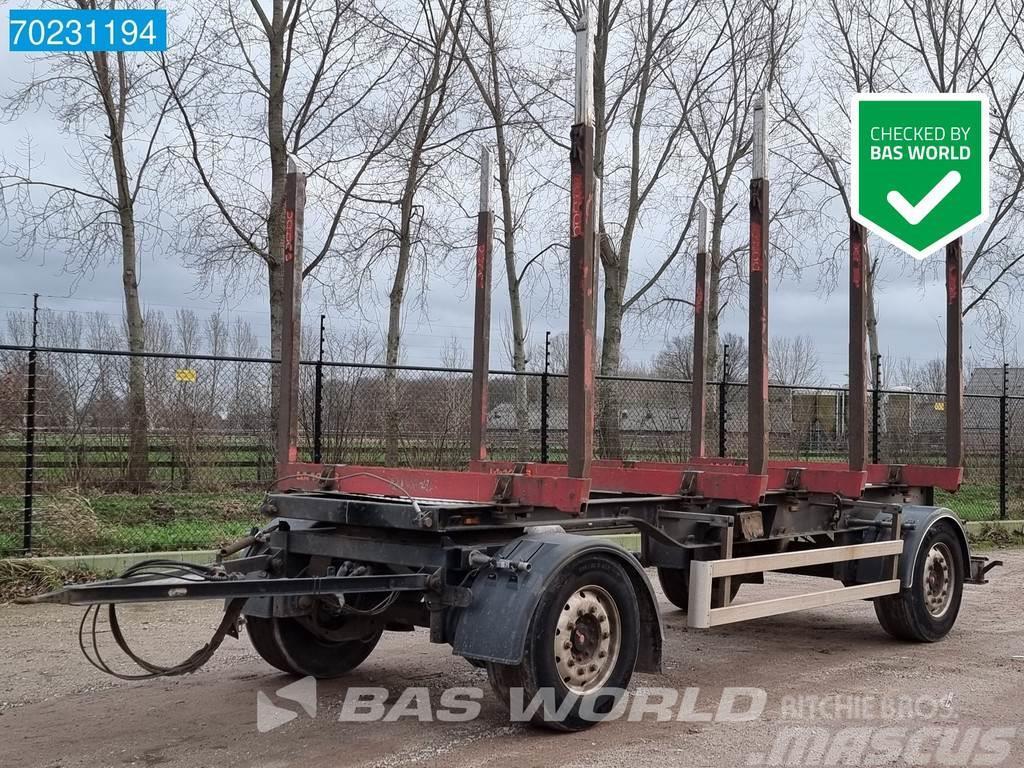  Pavic HTA 18 2 axles Holztransport Wood SAF Timmersläp