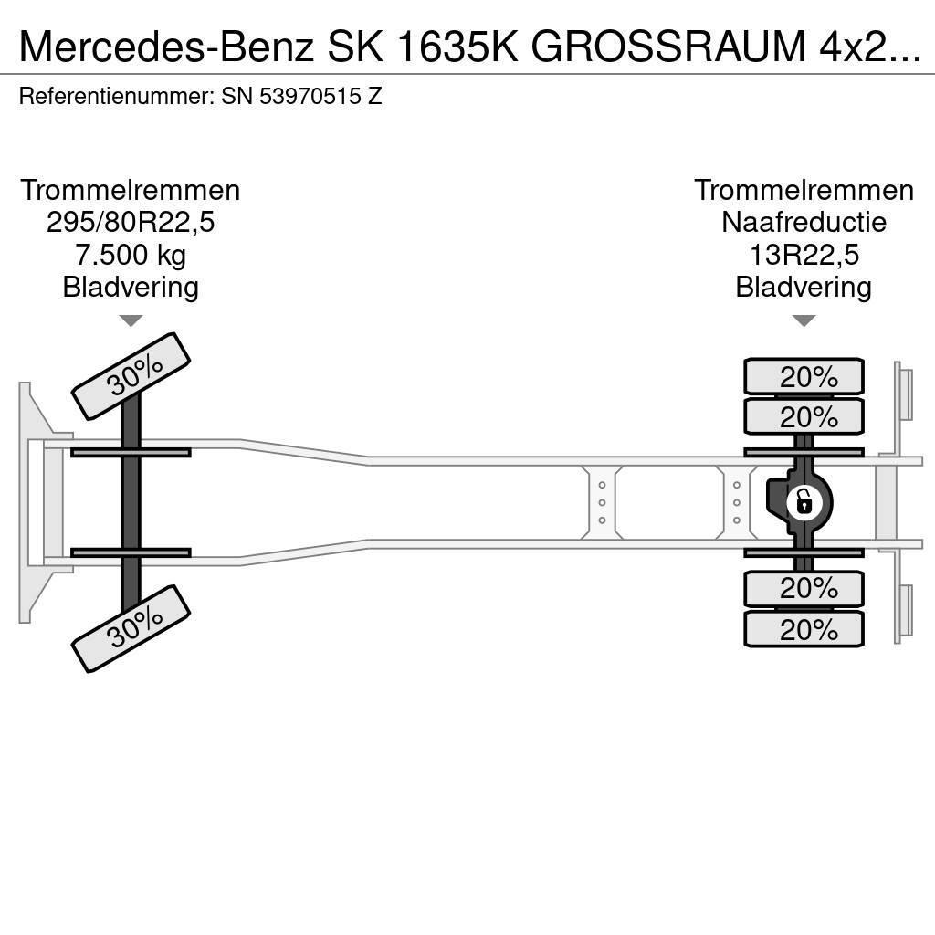 Mercedes-Benz SK 1635K GROSSRAUM 4x2 FULL STEEL CHASSIS (ZF MANU Flakbilar