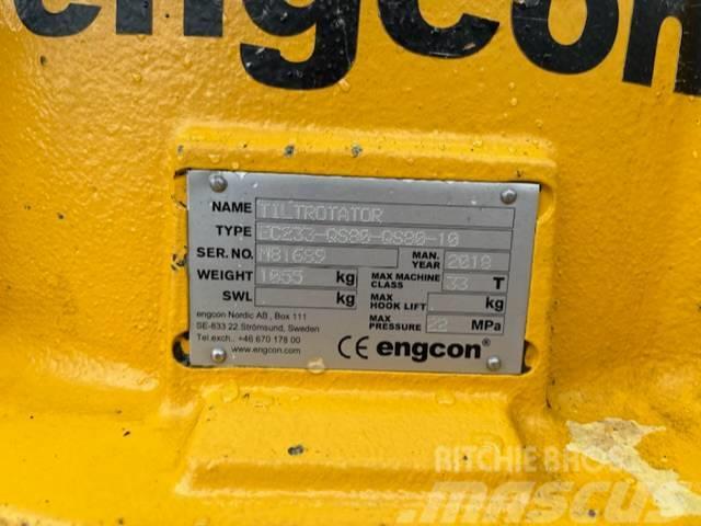 Engcon EC233-QS80-QS80-10, good condition Tiltrotator