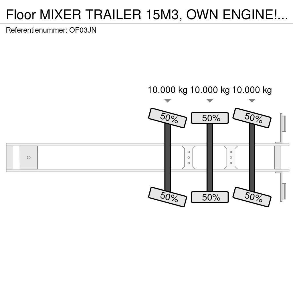 Floor MIXER TRAILER 15M3, OWN ENGINE!!NL MOGELIJK!! Övriga Trailers