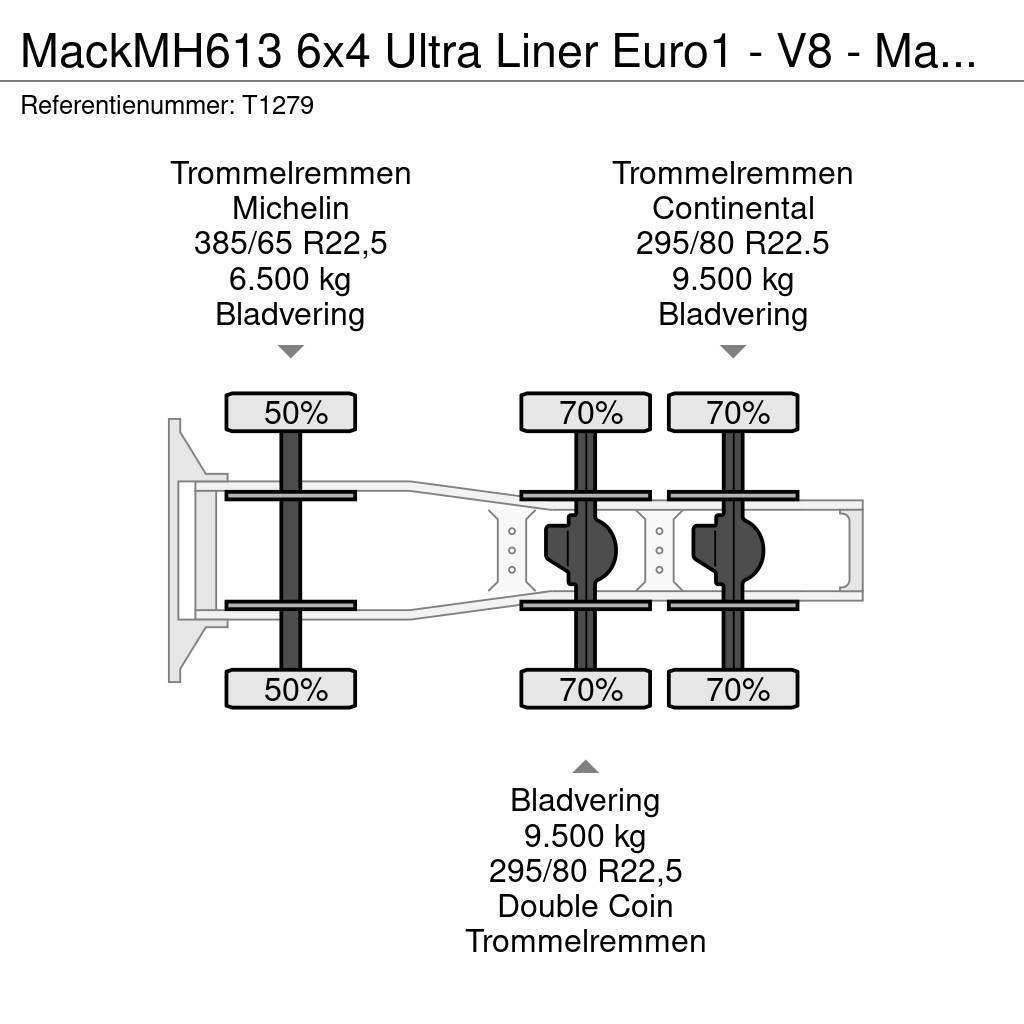 Mack MH613 6x4 Ultra Liner Euro1 - V8 - Manual - PTO - Dragbilar
