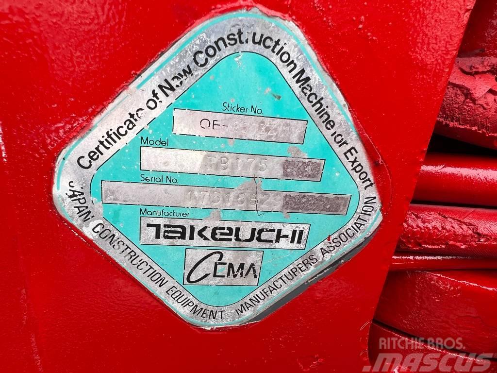 Takeuchi TB175 Midigrävmaskiner 7t - 12t