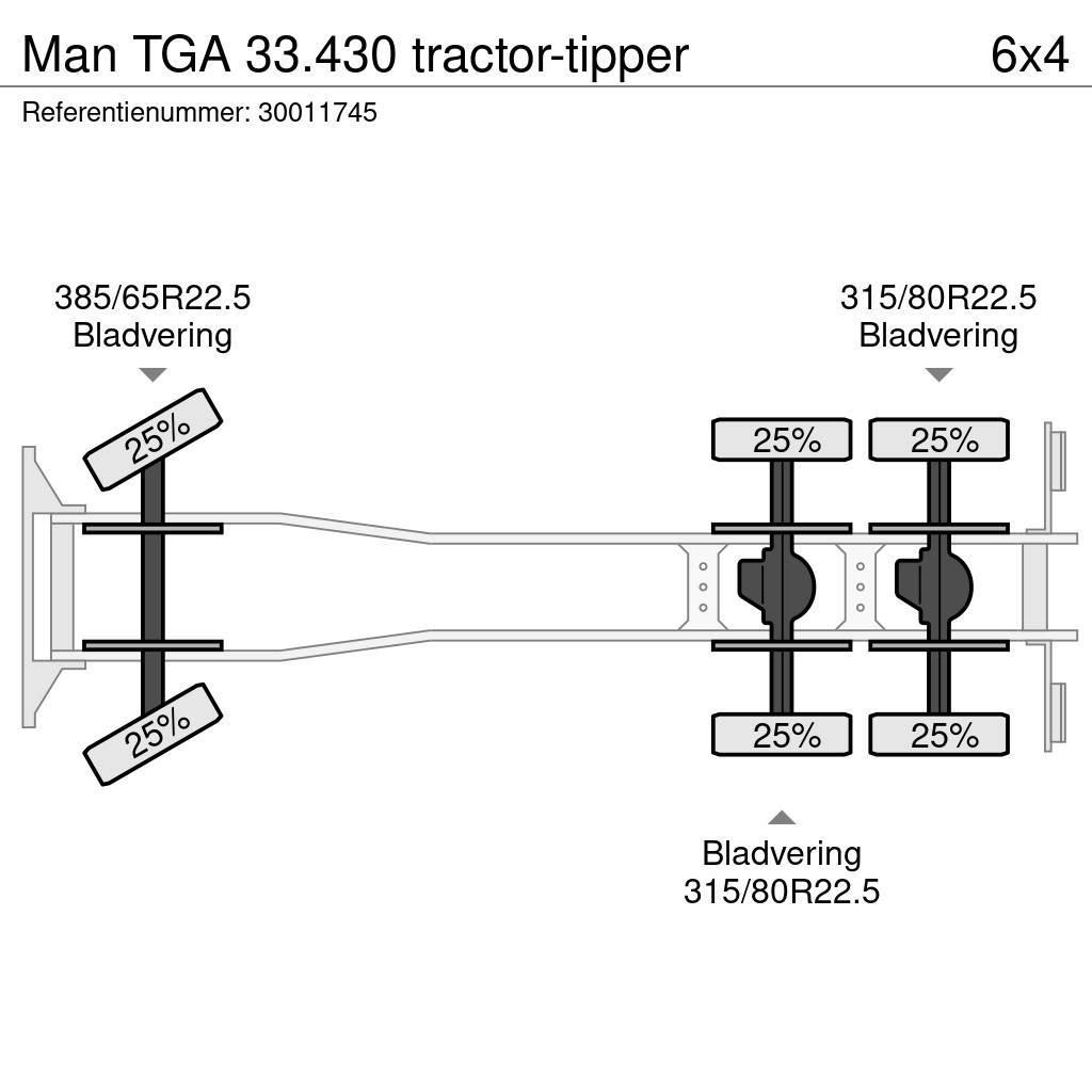 MAN TGA 33.430 tractor-tipper Tippbilar