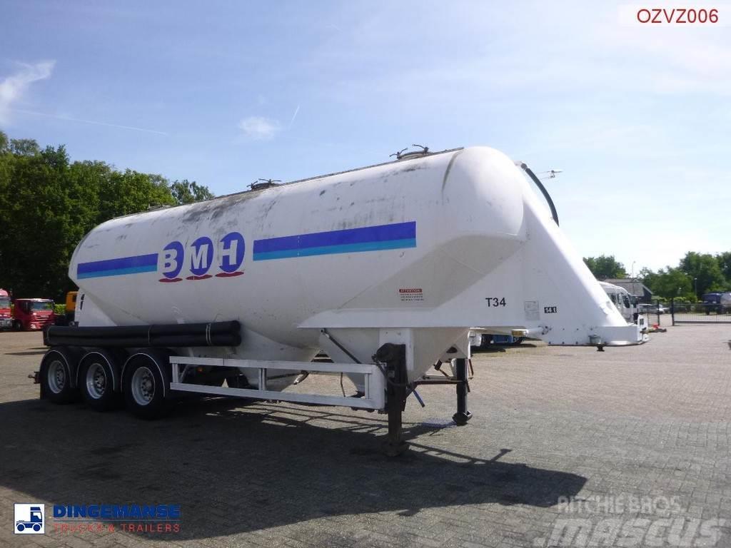 Zvvz Powder tank alu 40 m3 / 1 comp Tanktrailer