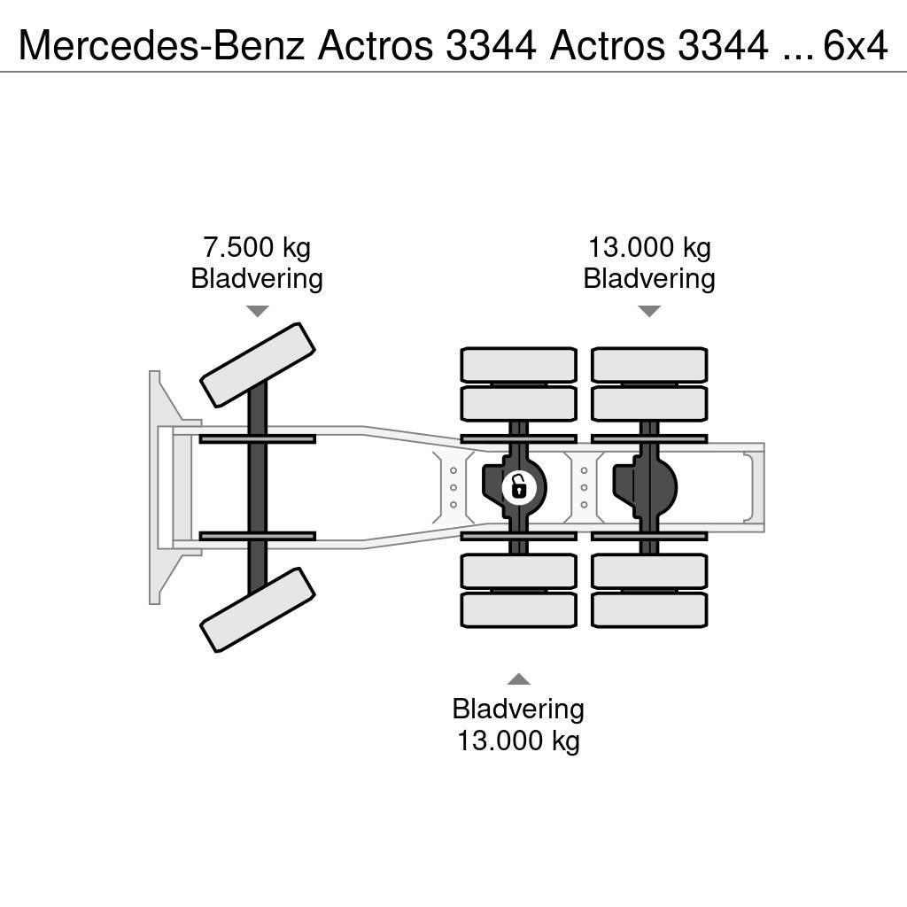 Mercedes-Benz Actros 3344 Actros 3344 Kipphydraulik 6x4 33Ton Dragbilar