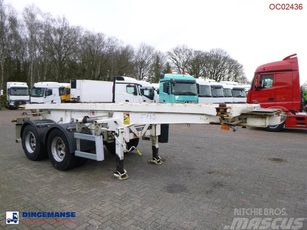 Robuste Kaiser 2-axle container chassis 20 ft. + tipping Tipptrailer