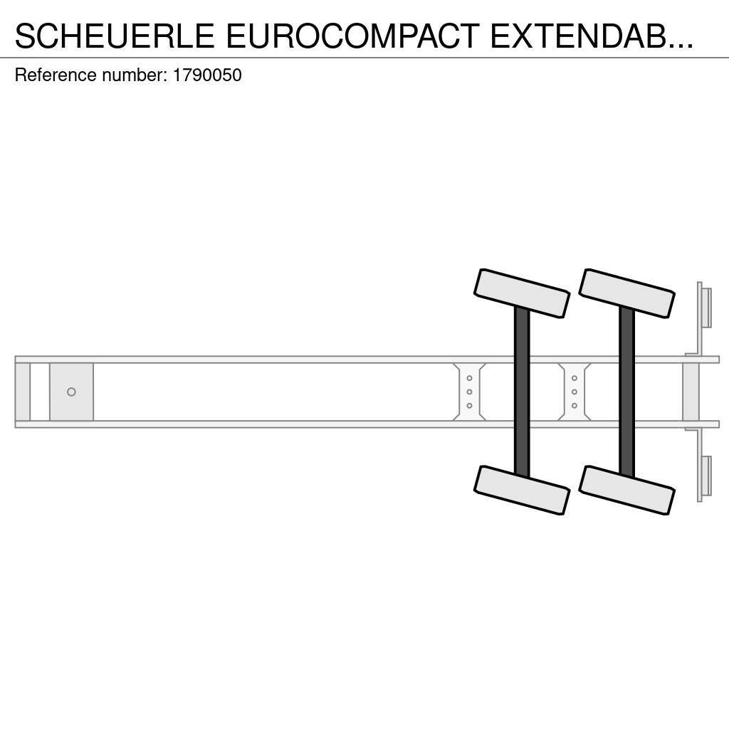 Scheuerle EUROCOMPACT EXTENDABLE DIEPLADER/TIEFLADER/LOWLOAD Låg lastande semi trailer