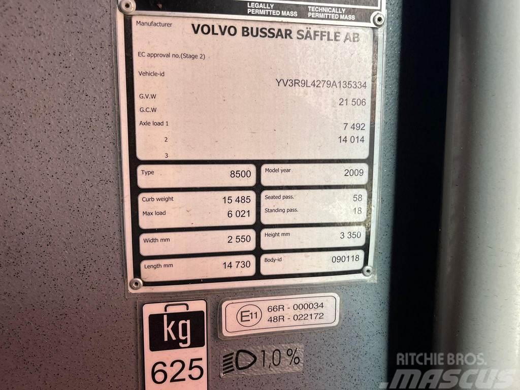 Volvo B12M 8500 6x2 58 SATS / 18 STANDING / EURO 5 Stadsbussar