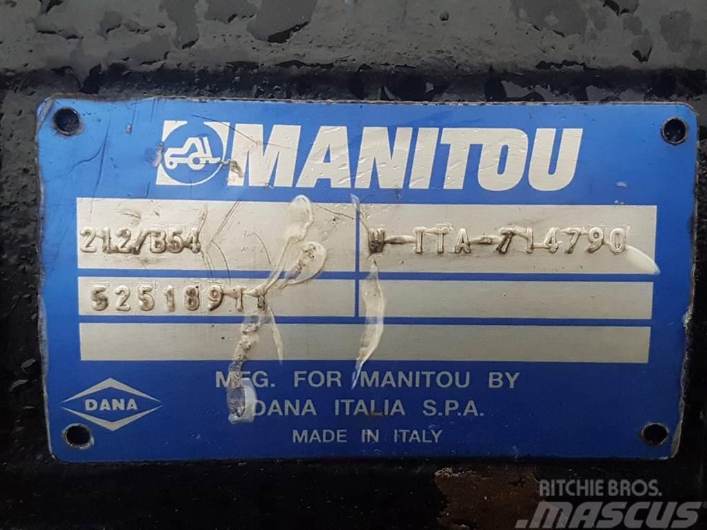 Manitou MT1840-52518911-Spicer Dana 212/B54-Axle/Achse/As Hjulaxlar
