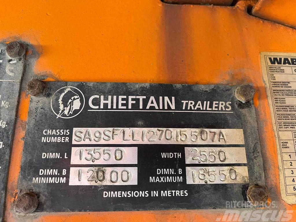 Chieftain SFLL 1270 PLATFORM L=9315 mm Låg lastande semi trailer