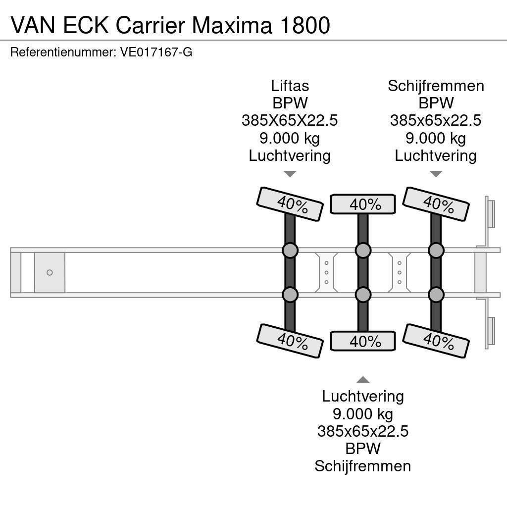 Van Eck Carrier Maxima 1800 Skåptrailer Kyl/Frys/Värme