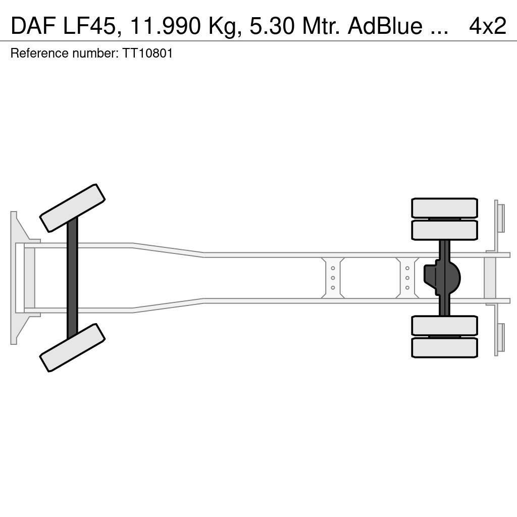 DAF LF45, 11.990 Kg, 5.30 Mtr. AdBlue Flakbilar