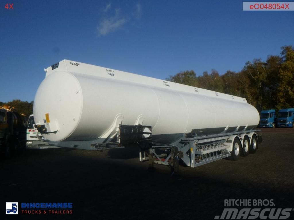 LAG Fuel tank alu 44.5 m3 / 6 comp + pump Tanktrailer