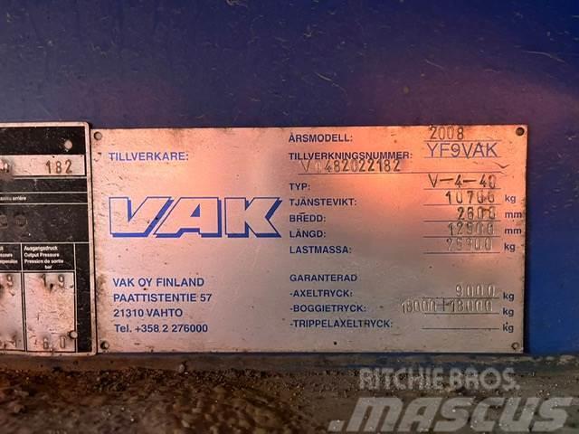 VAK V-4-40 VECTOR 1850 / BOX L=12385 mm Skåpsläp Kyl/fry/Värme