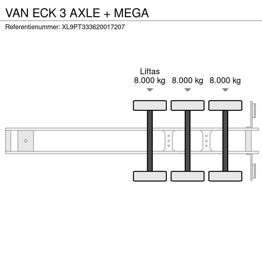Van Eck 3 AXLE + MEGA Skåptrailer