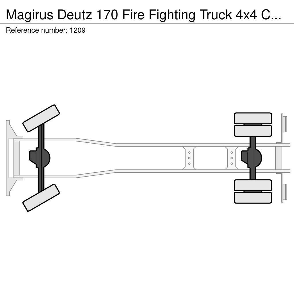 Magirus Deutz 170 Fire Fighting Truck 4x4 Complete truck G Brandbilar