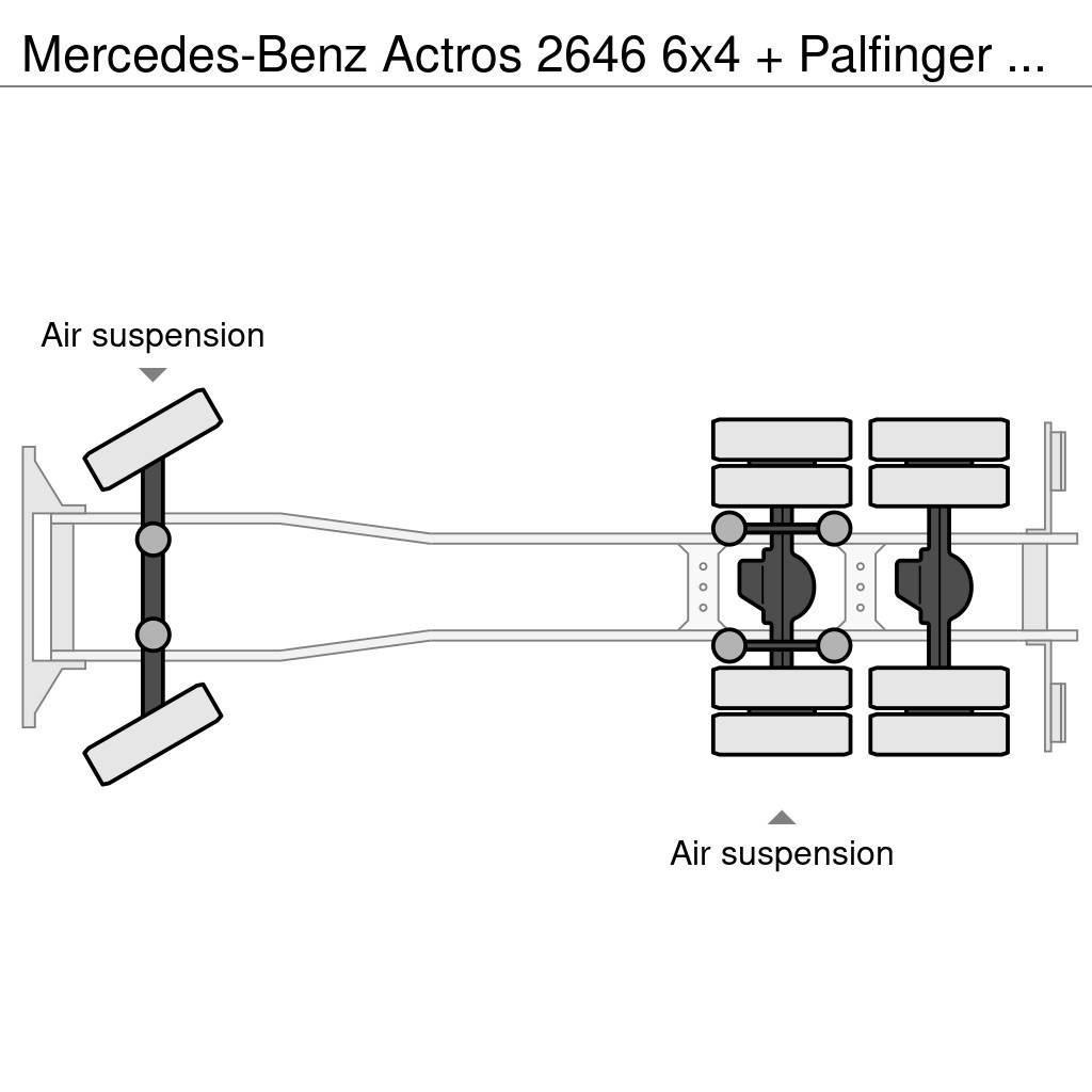 Mercedes-Benz Actros 2646 6x4 + Palfinger PK29002 D (winch) Allterrängkranar