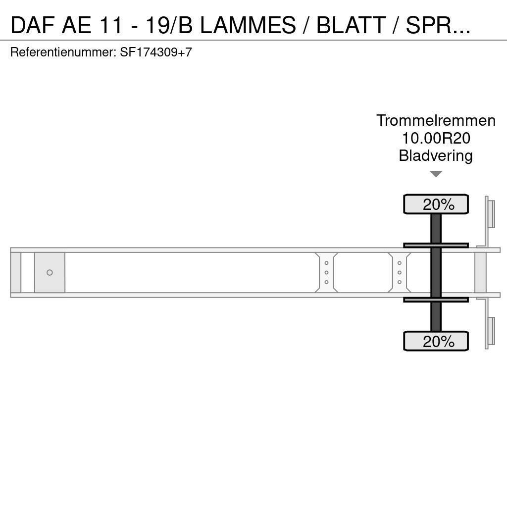 DAF AE 11 - 19/B LAMMES / BLATT / SPRING / FREINS TAMB Kapelltrailer