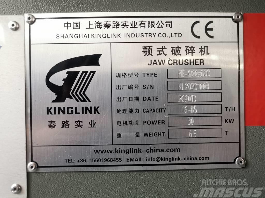 Kinglink Jaw Crusher PE400X600 (16X24) Krossar