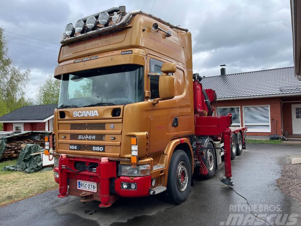 Scania R164 8x2 +Copma 990.6 nosturi+Jibi, kympitys 2028v Kranbilar