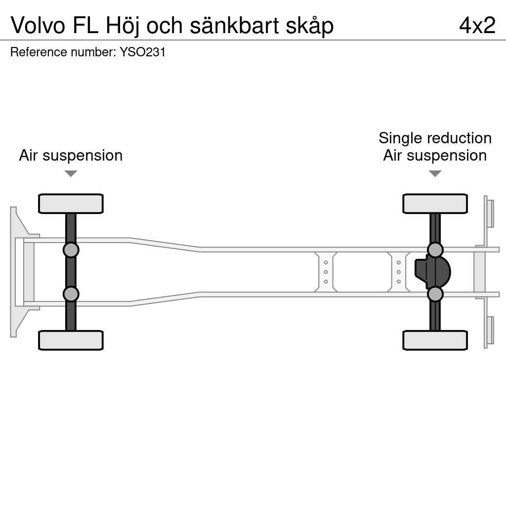 Volvo FL Höj och sänkbart skåp Skåpbilar