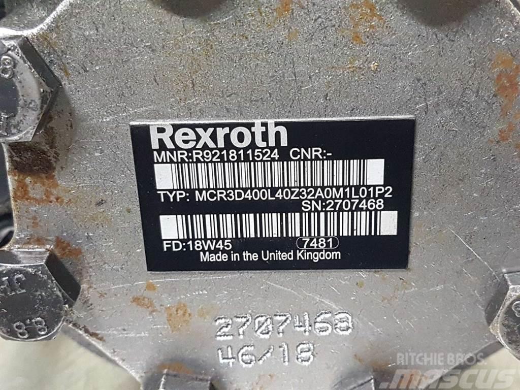 Rexroth MCR3D400L40Z32-R921811524-Wheel motor/Radmotor Hydraulik