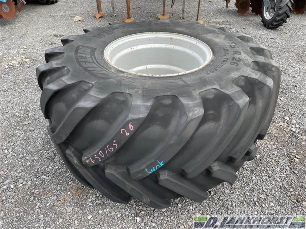 Michelin 1x 750/65R26 70% Däck, hjul och fälgar