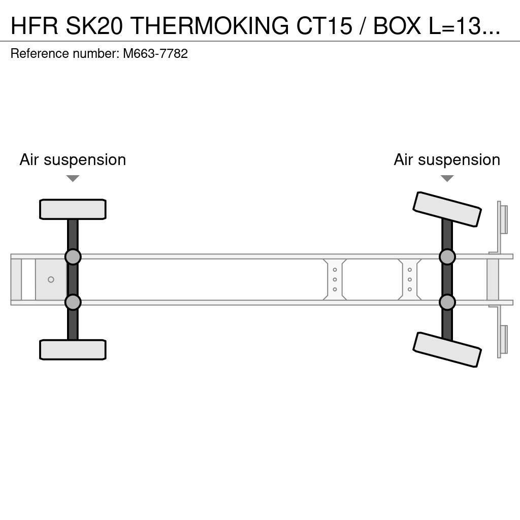 HFR SK20 THERMOKING CT15 / BOX L=13450 mm Skåptrailer Kyl/Frys/Värme