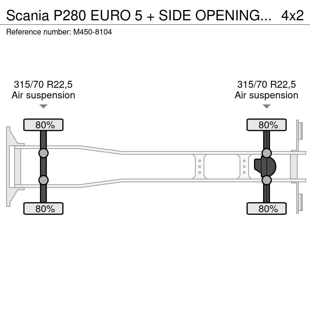 Scania P280 EURO 5 + SIDE OPENING BOX + CARRIER SUPRA 850 Skåpbilar Kyl/Frys/Värme