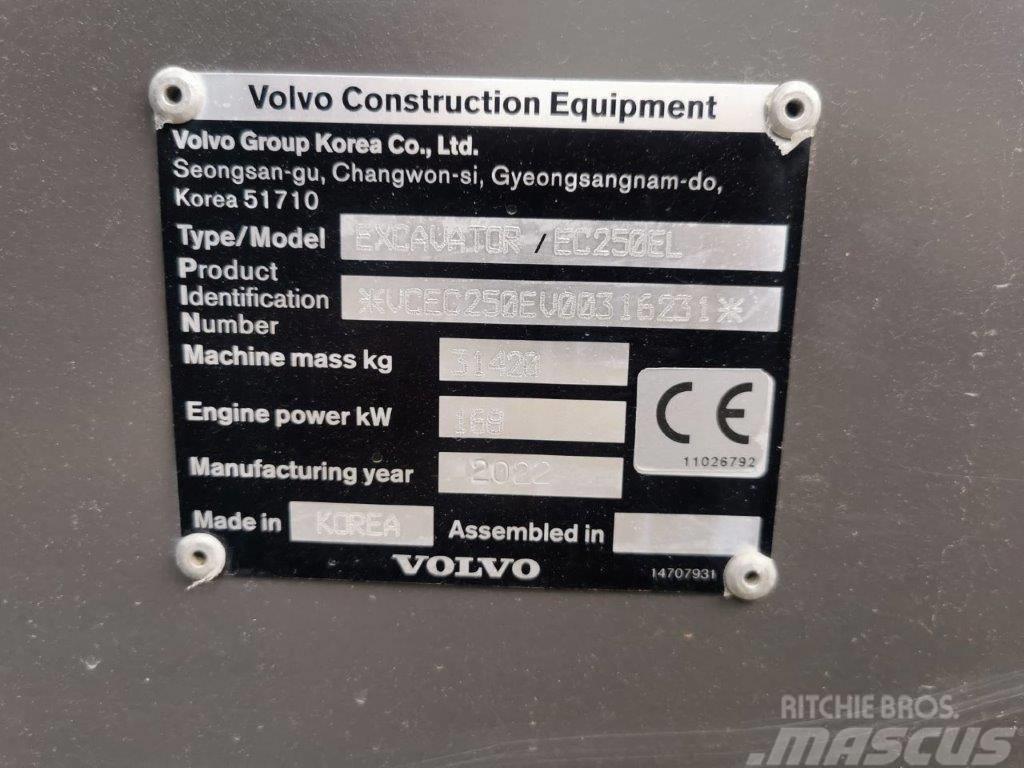 Volvo EC250EL Bandgrävare